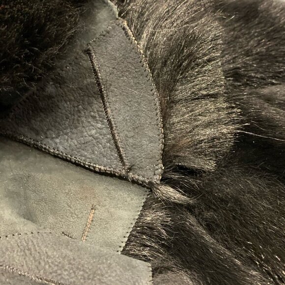 Designer Roberta Scarpa 100% Kidfur Trimmed Jacket - Picture 7 of 12